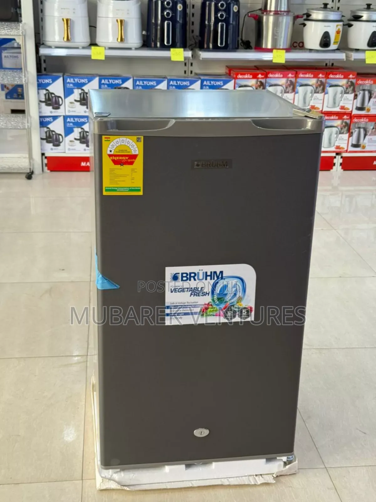 Bruhm 90l Single Door Table Top Refrigerator
