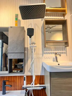 White 4in1 Sensor Shower_piano Shower_smart Bathroom Shower