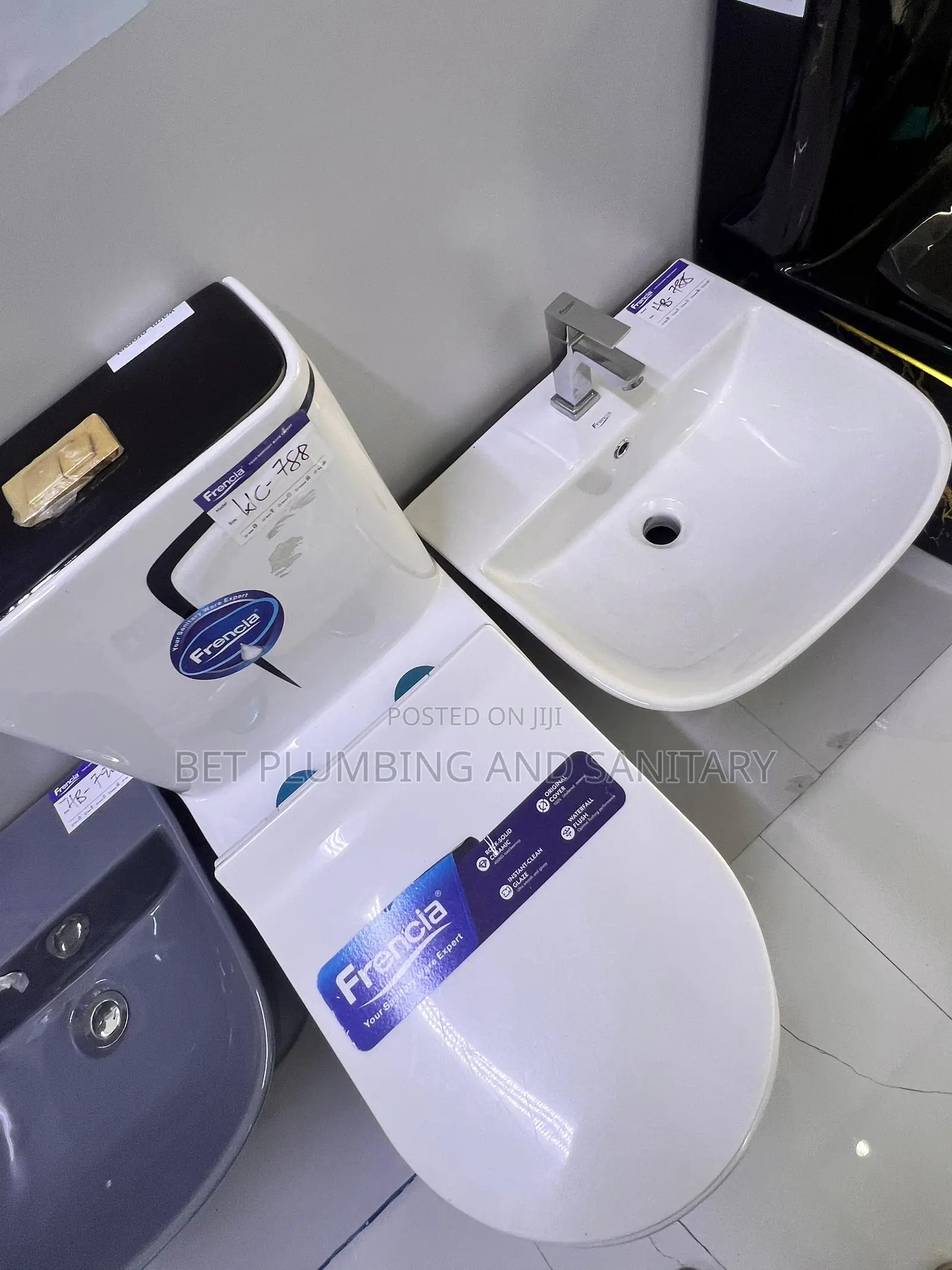 Water Closet(Wc)With Combined Hunging Hand_wash Basin Complete