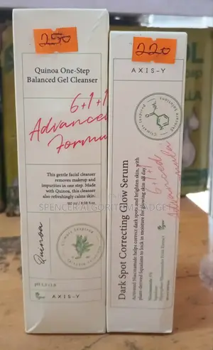 Axis-Y Dark Spot Corrector Glow Serum and Cleanser