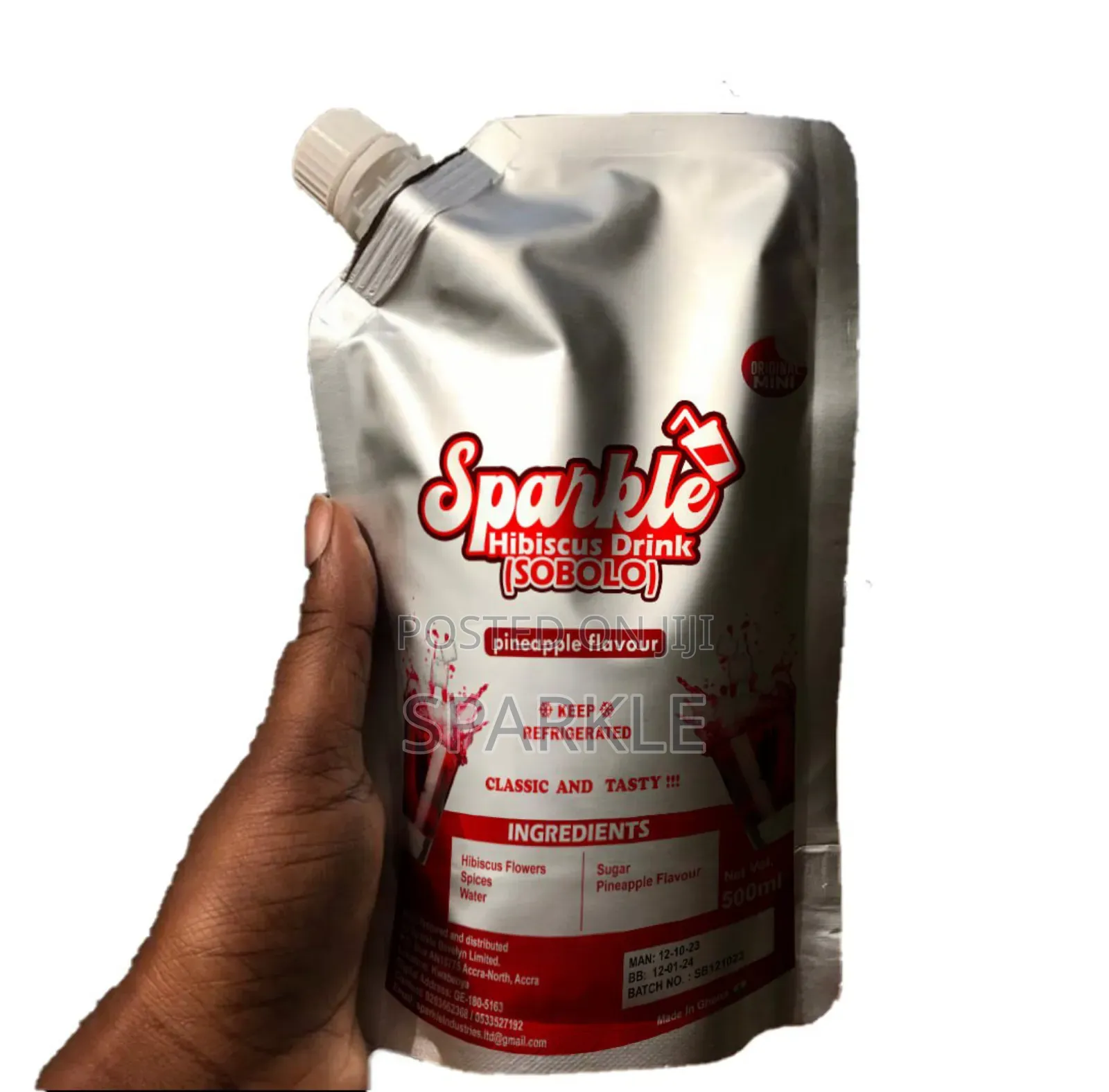 Sparkle Hibiscus Drink (Sobolo)