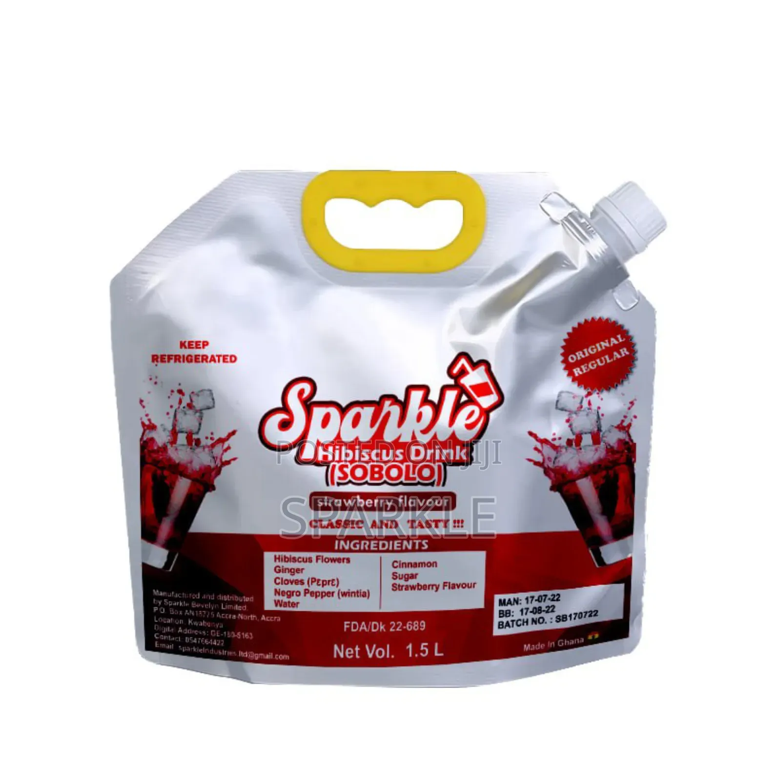 Sparkle Hibiscus Drink (Sobolo)