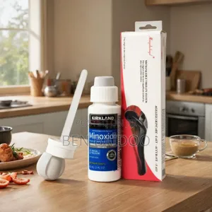 Kirkland Minoxidil and Derma Roller Hair Growth Tool(Effective Combo)