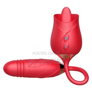 Rose Dual Action Massager – Licker Thrusting Dildo