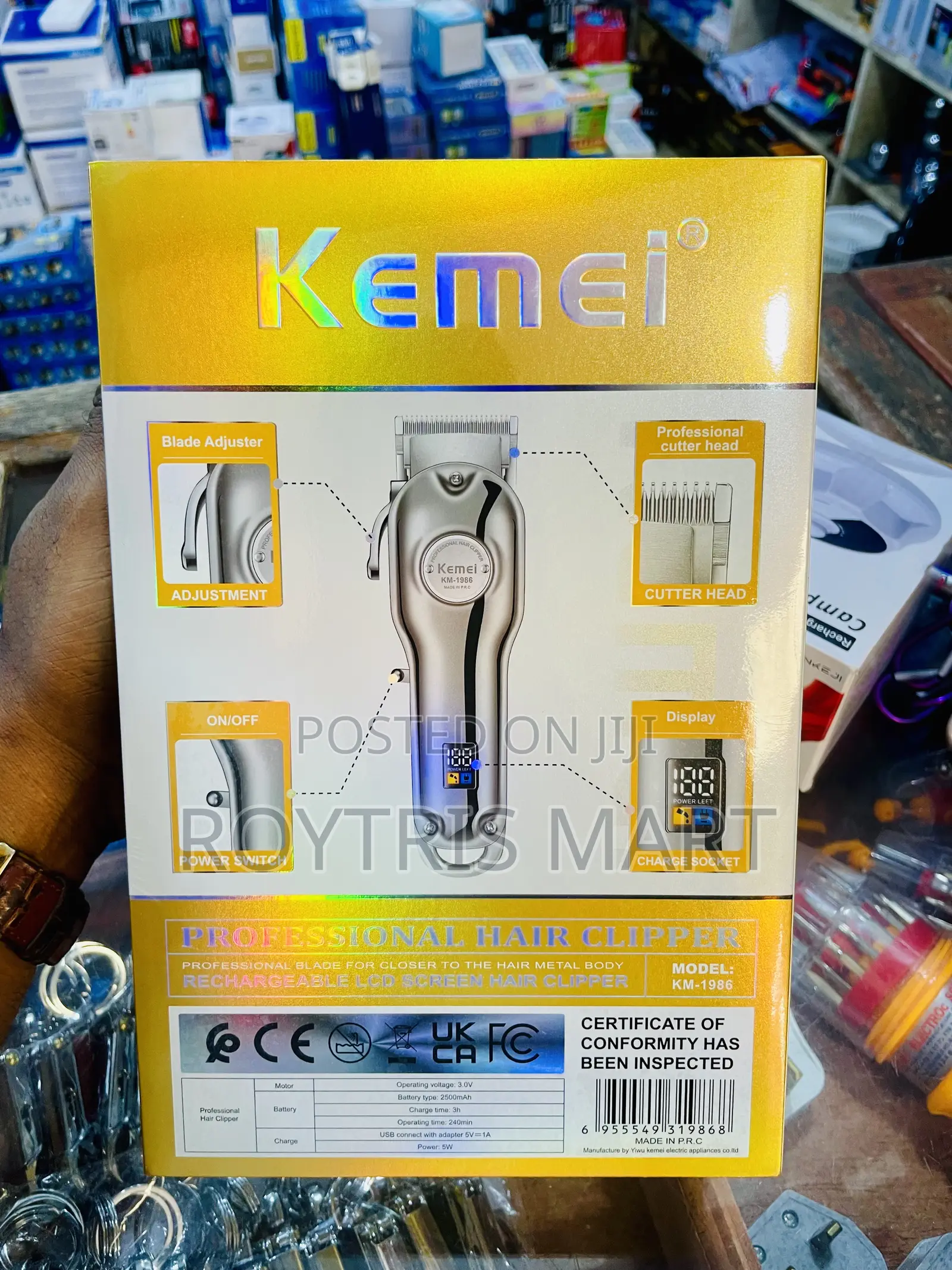 Kemei Cordless Gold Clipper