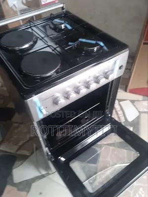 Auto Ignition Volcano 50x50cm Two Gas Two Electric Oven Grill Light