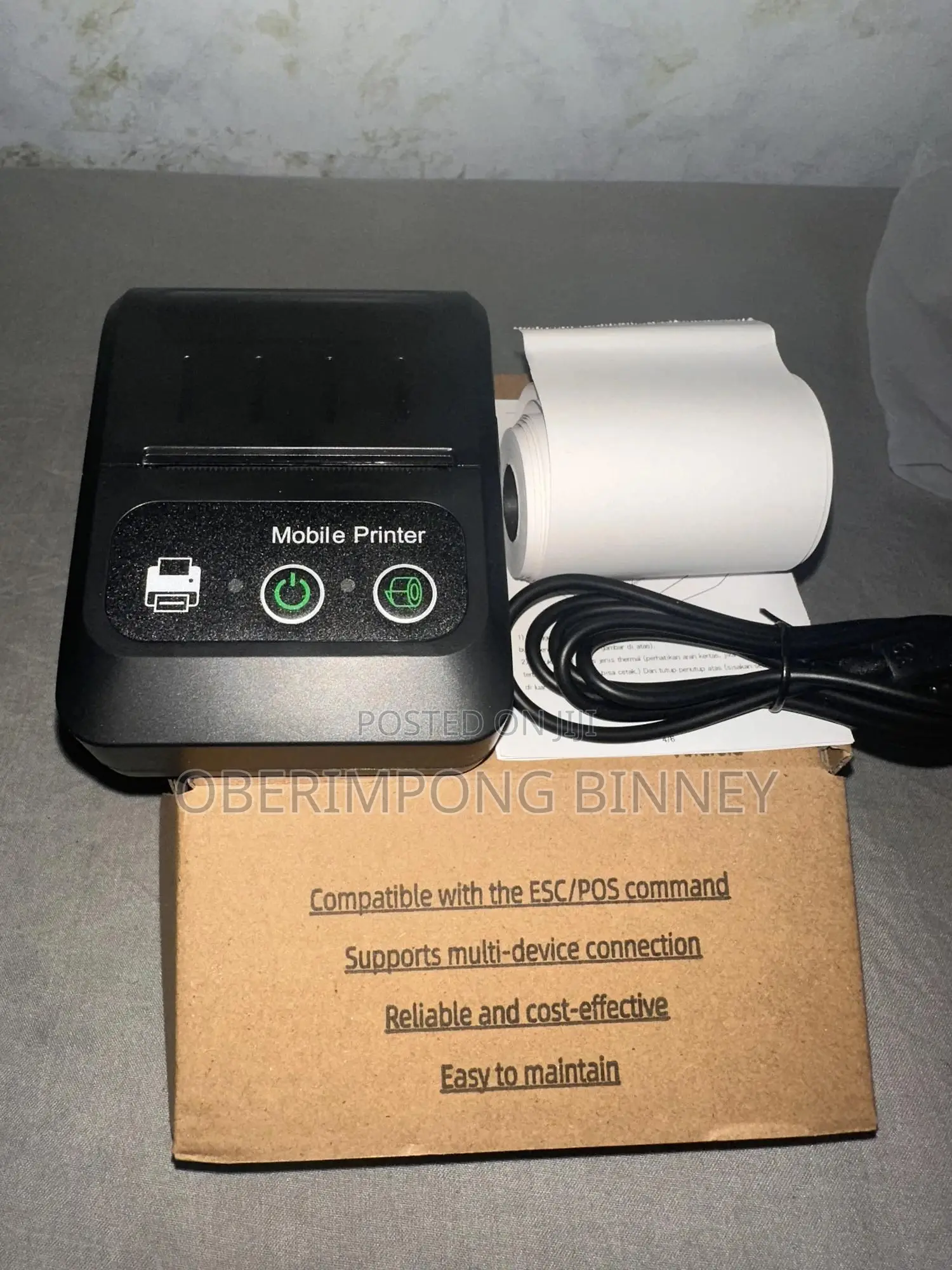 Received Printer 58mm Bluetooth Rechargeable