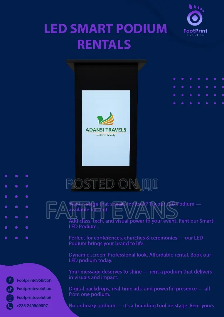 Smart Led Podiums For Rental
