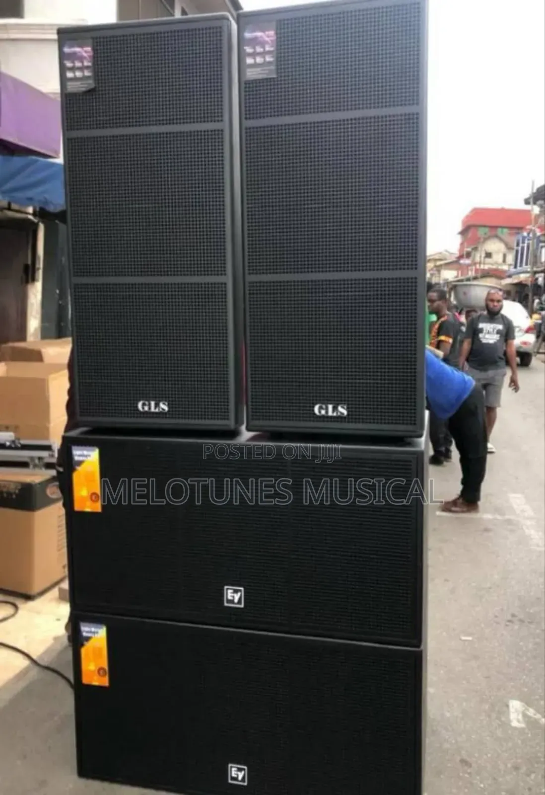 GLS Full Range and Ev Double Bass Speakers