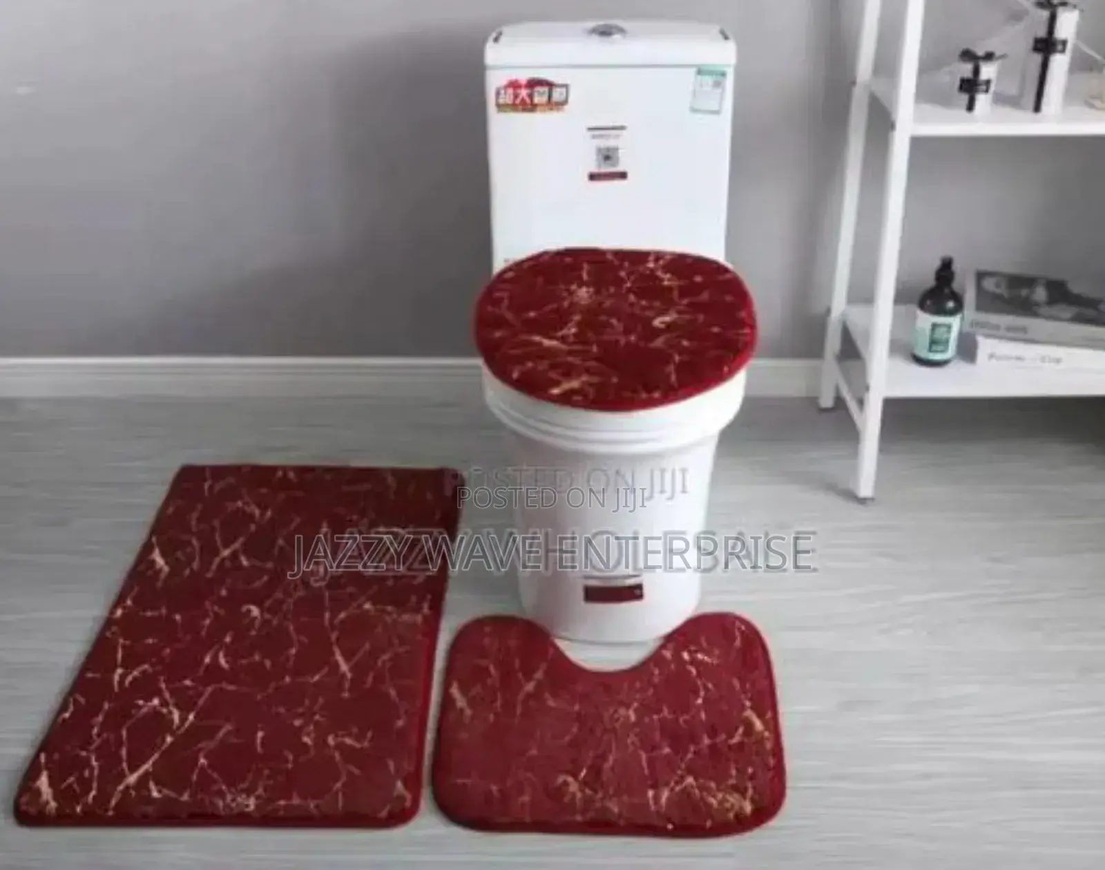 Toilet Seat Doormat / Bathroom Doormat 3 in 1