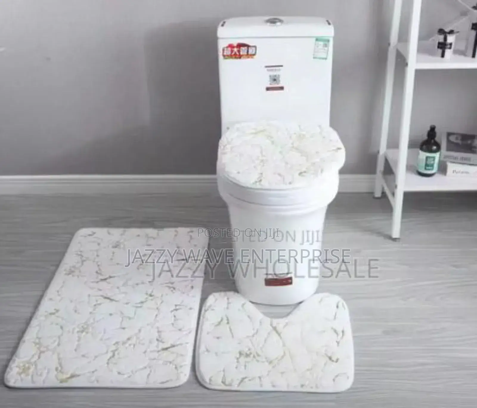 Toilet Seat Doormat / Bathroom Doormat 3 in 1