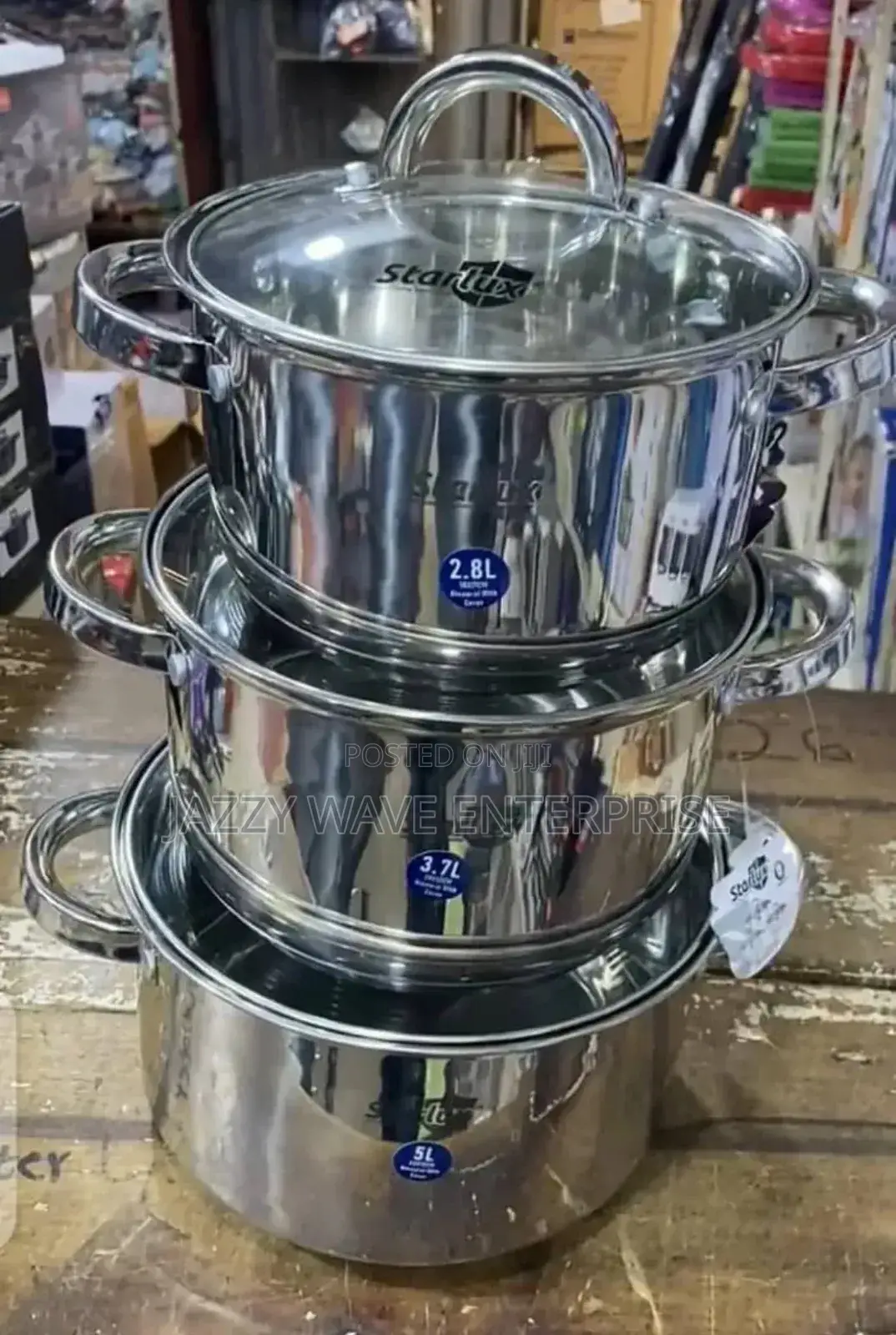 Stainless Steel Cookware Silver Set