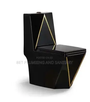 Black and Gold Combine Water Closet_wc_combine Wc