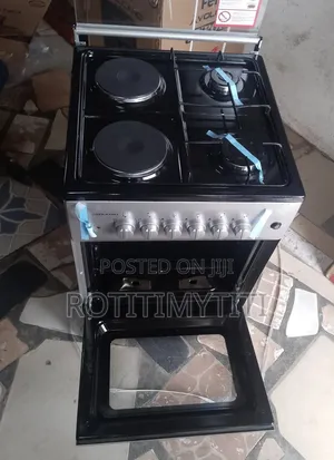 Volcano 50x50 Two Gas Two Electric Stove Burner, Oven Grill Light