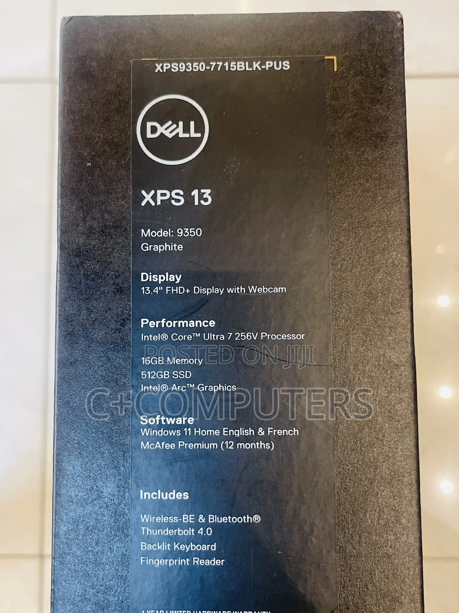 New Laptop Dell XPS 13 (9350) 16GB Intel Core Ultra 7 SSD 512GB