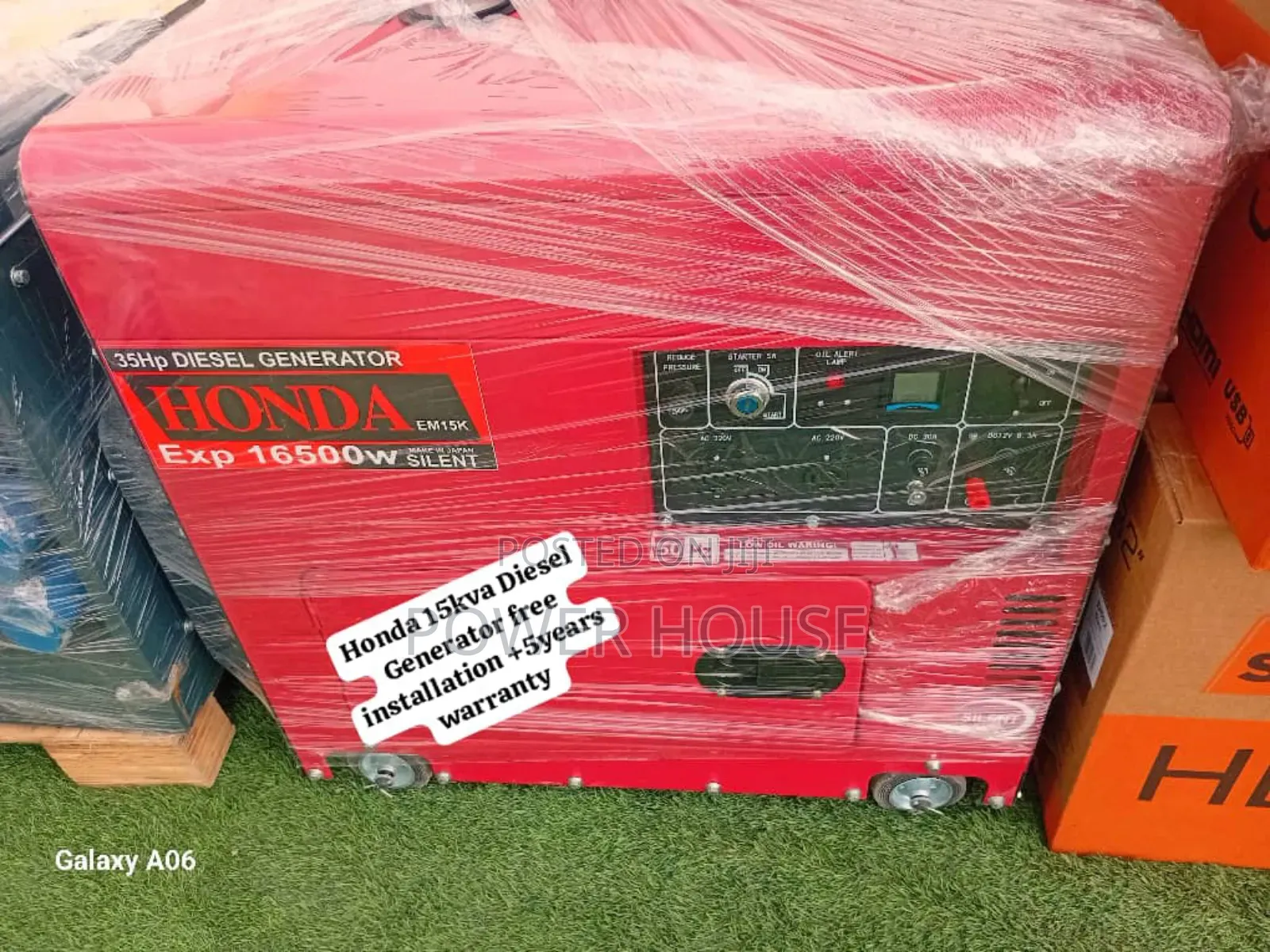 Low Fuel Consumption Honda Diesel Generator 15kva Silent