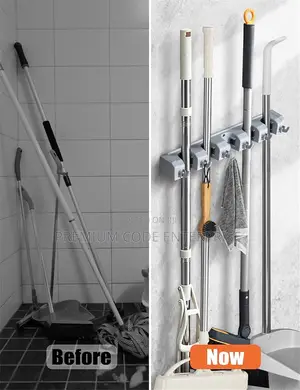 Multipurpose Wall Mounted Mop Broom Holder