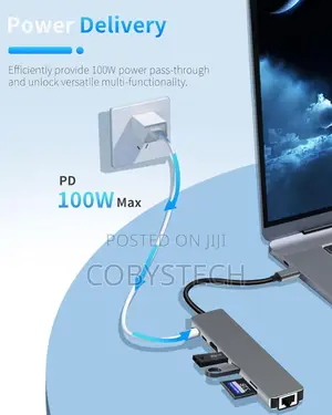Multi-Functional 8-in-1 Usb 3.1 Type-C Hub Adapter