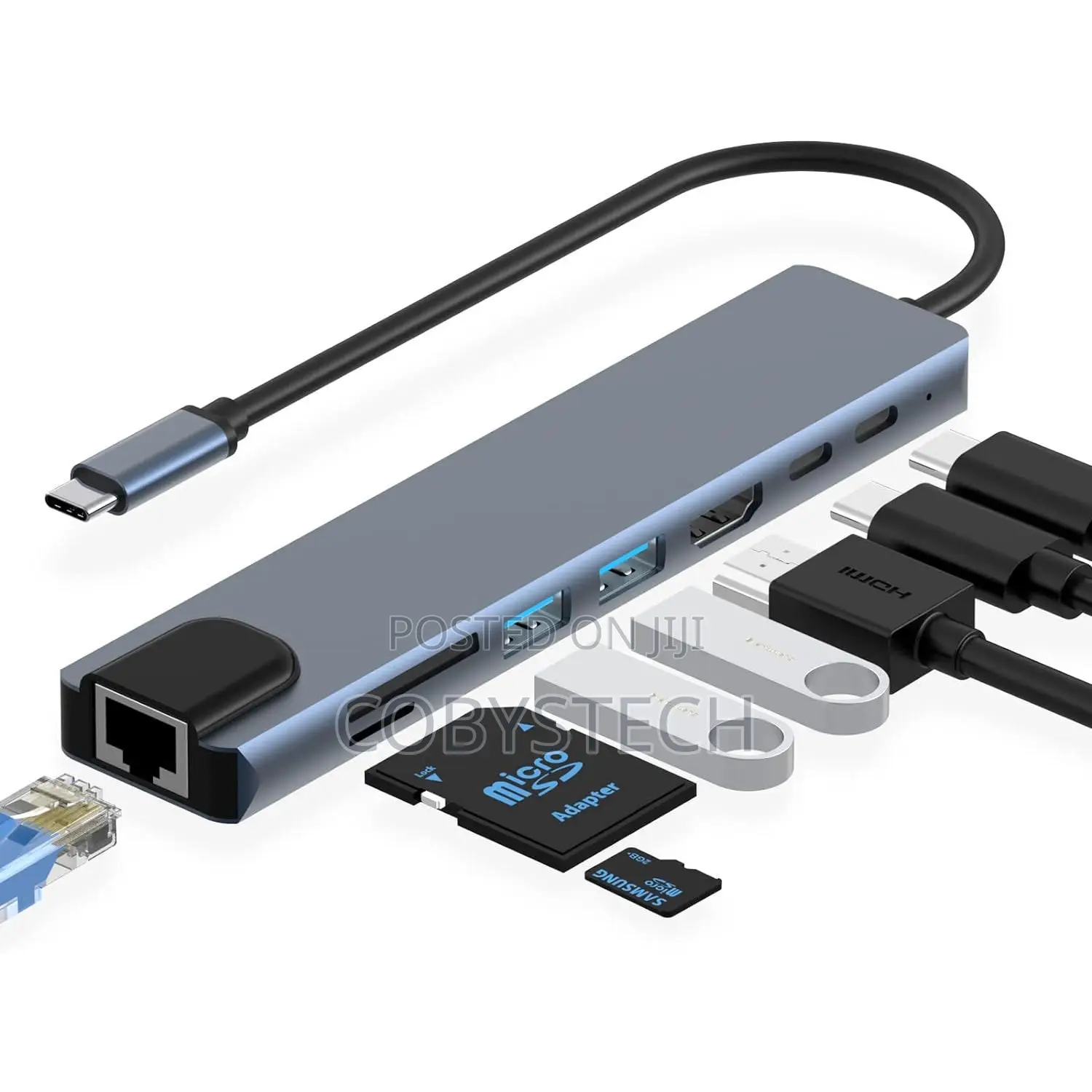 Multi-Functional 8-in-1 Usb 3.1 Type-C Hub Adapter