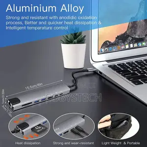 Multi-Functional 8-in-1 Usb 3.1 Type-C Hub Adapter