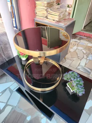 Gold Round Coffee Table
