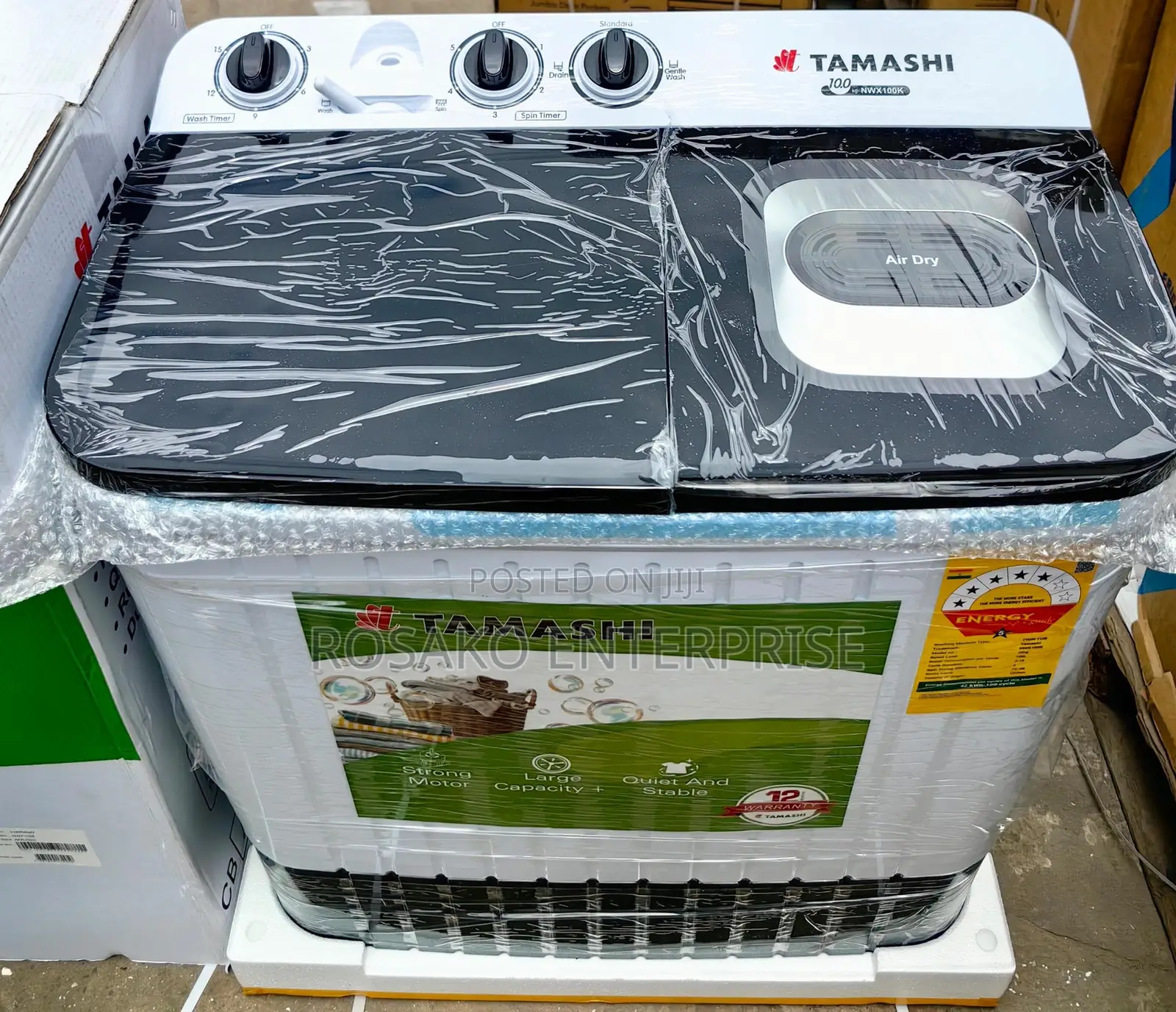 Tamashi 10kg Semi Automatic Washing Machine 5 Stars