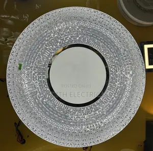 96w Led Crystal Ceiling Light With 3 Colors N Remote
