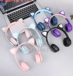 Cat Ear Wireless 5.0 Bluetooth Headphones Earphone With Mic