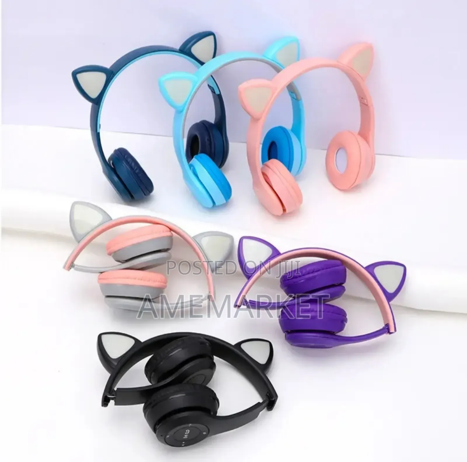 Cat Ear Wireless 5.0 Bluetooth Headphones Earphone With Mic