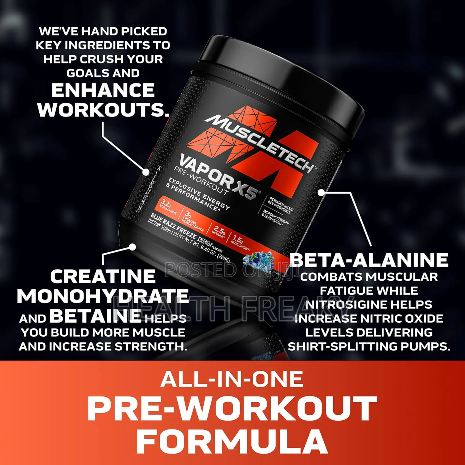 Preworkout Muscletech Preworkout Vapor X5 Energy Muscle Builder