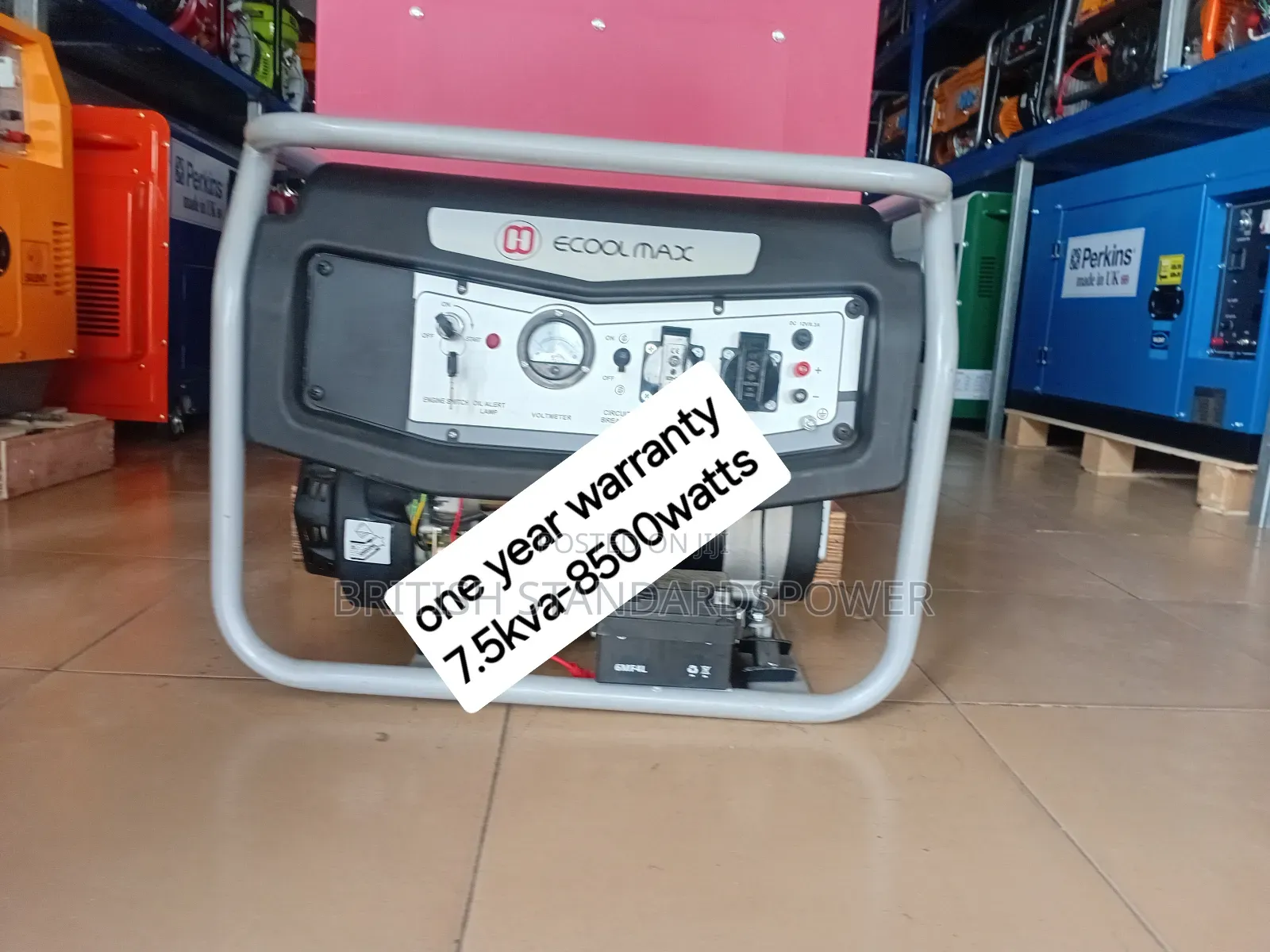 Robust Design 7.5kva Petrol Ecoolmax Generator