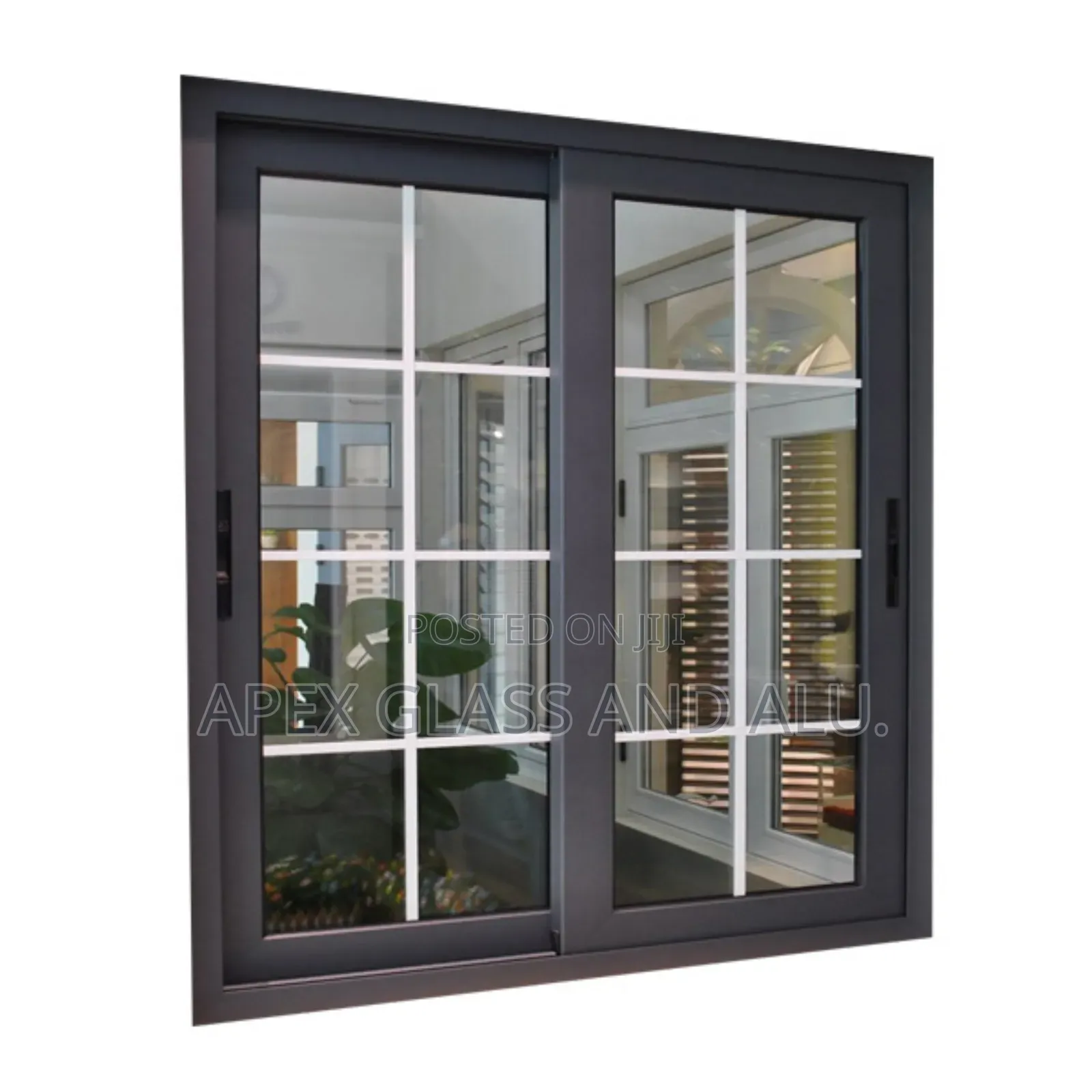 Cheap Grill Aluminum Sliding Windows