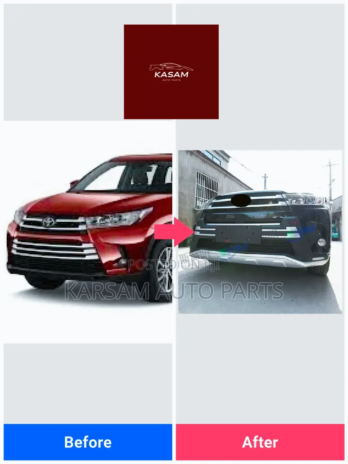 Highlander 2019 Abs Bumper Protector Set