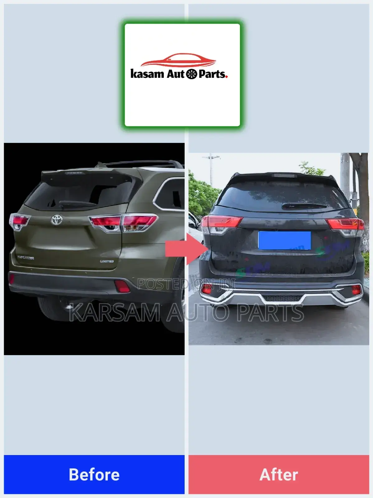 Highlander 2019 Abs Bumper Protector Set