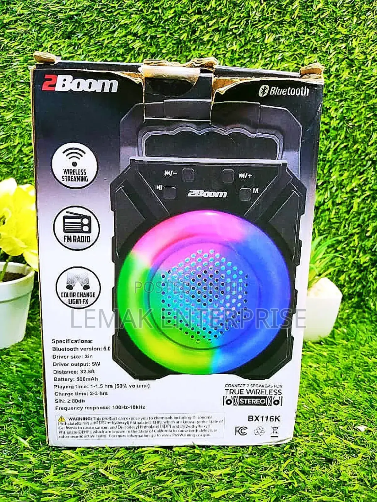 2boom Fm and Bluetooth Stereo, Wireless.