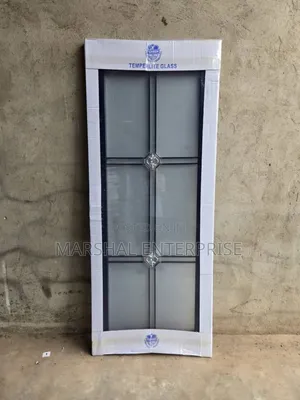 Double Glass Unbreakable Bathroom Door