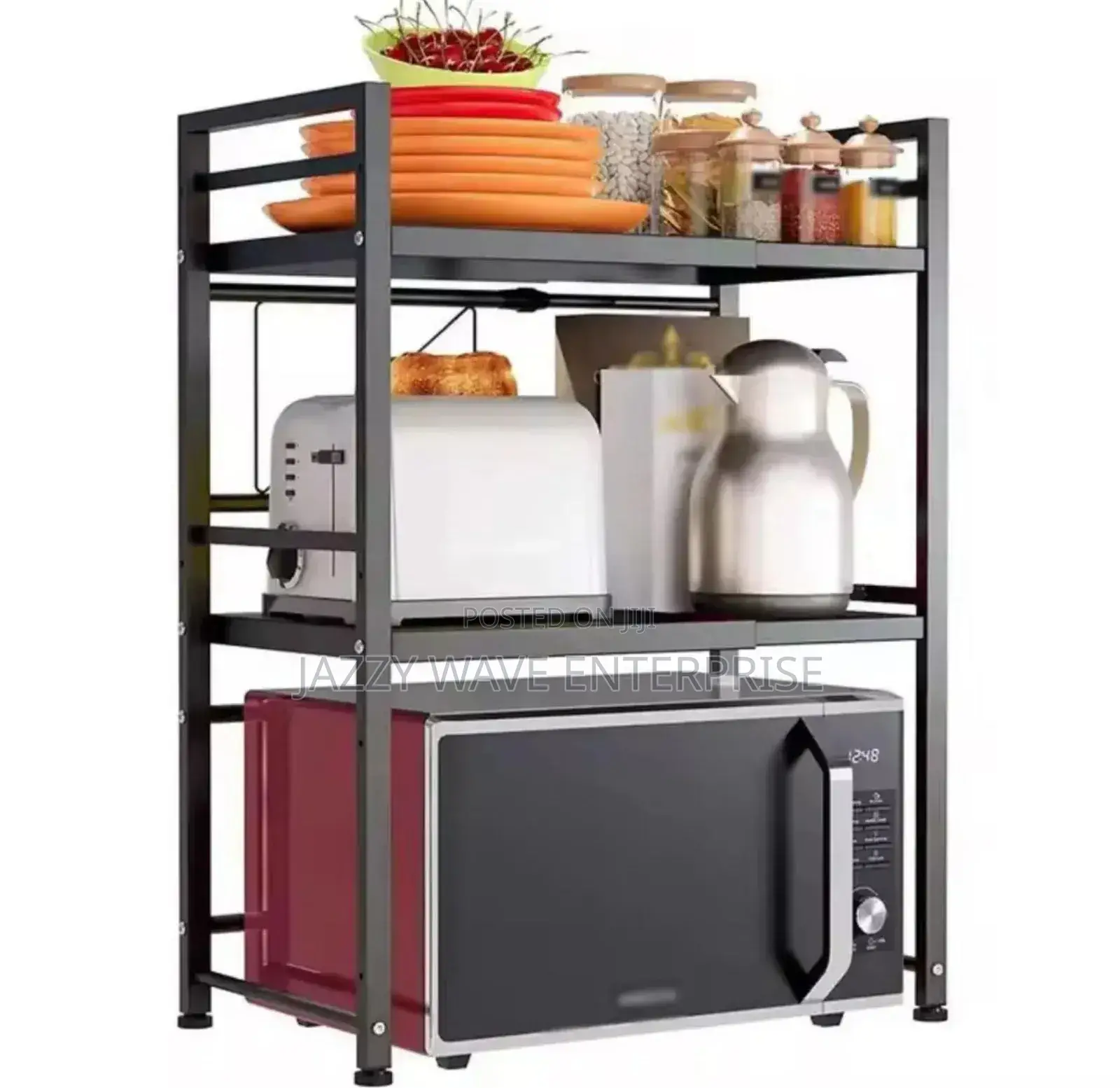 Metallic Microwave Stand