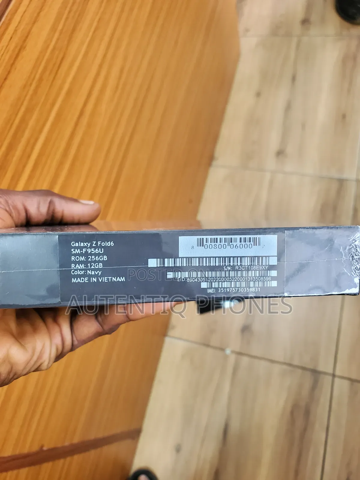 New Samsung Galaxy Z Fold6 256 GB Black