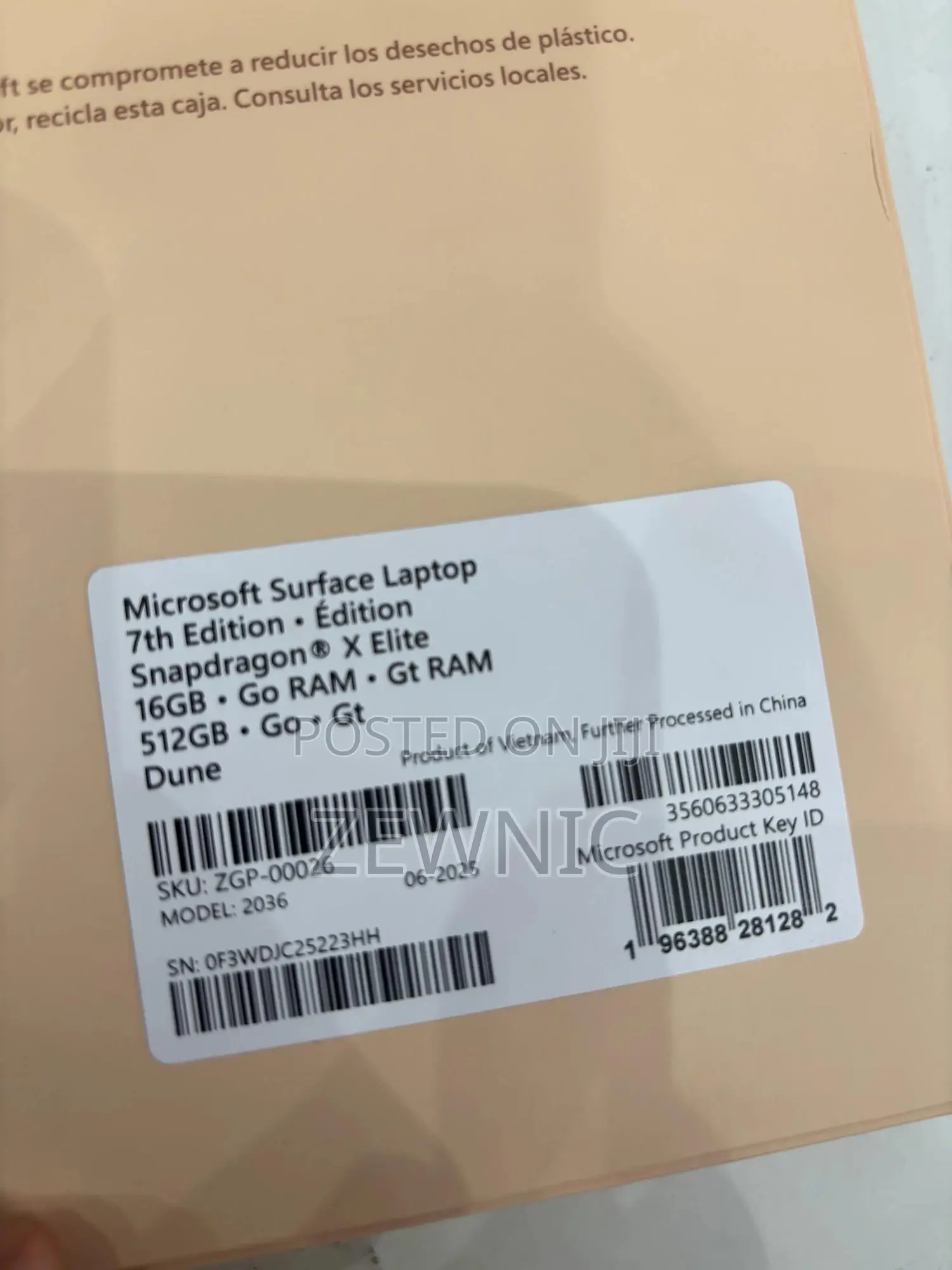 New Microsoft Surface Laptop 7 16GB Qualcomm Snapdragon X Elite 512GB