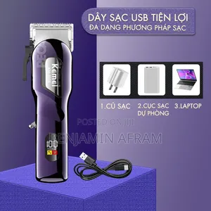 Rechargeable Barbers Hair Clippers Km-2335