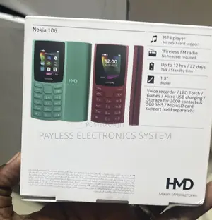 New Nokia 106 Black