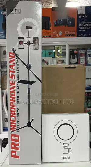 Pro Microphone Stand, Pro Tripod Stand for Microphone and Phone