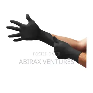 2pcs Black Disposable Hand Gloves