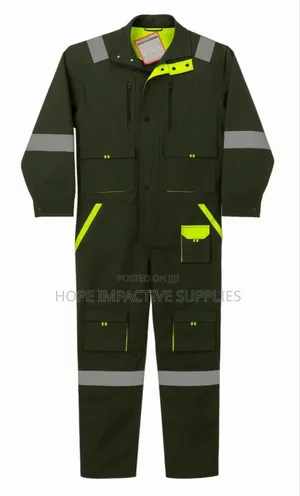 Quality European Safety Coverall - Green.