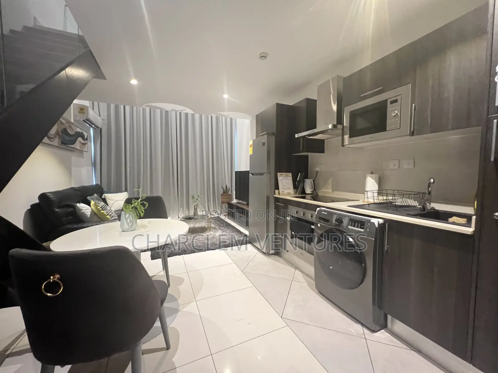 Furnished 1bdrm Apartment in Charclem Ventures, US Embassy Area