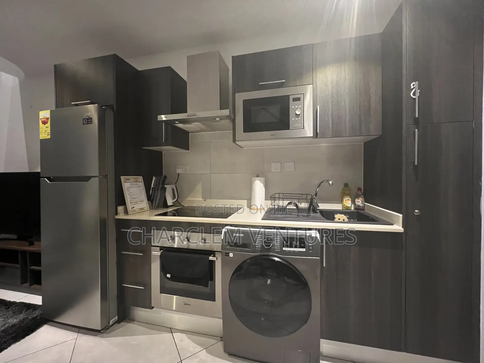 Furnished 1bdrm Apartment in Charclem Ventures, US Embassy Area