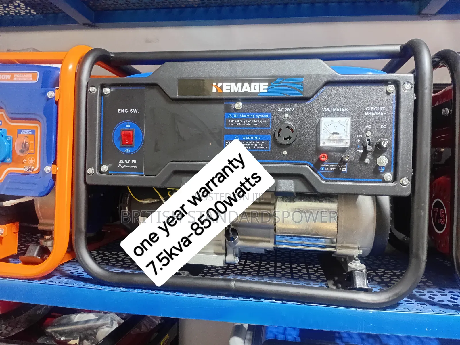Top Tier 7.5kva Kemage Petrol Generator