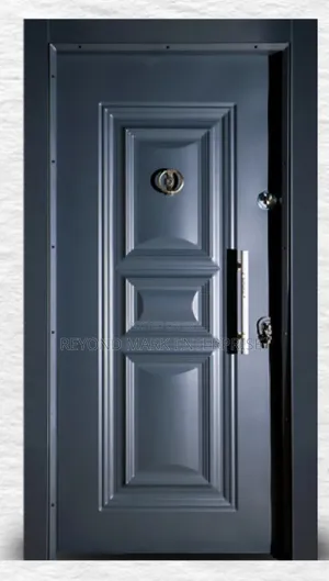Full Metal Security Door, Black, Single, Turkish, Waterproof, Quality