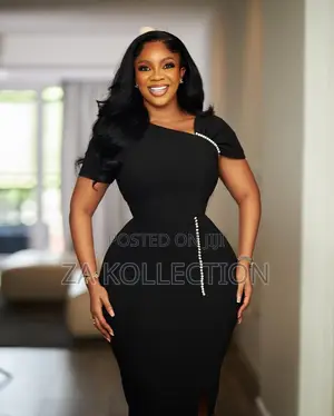 Ladies Black Fitted Office Dress