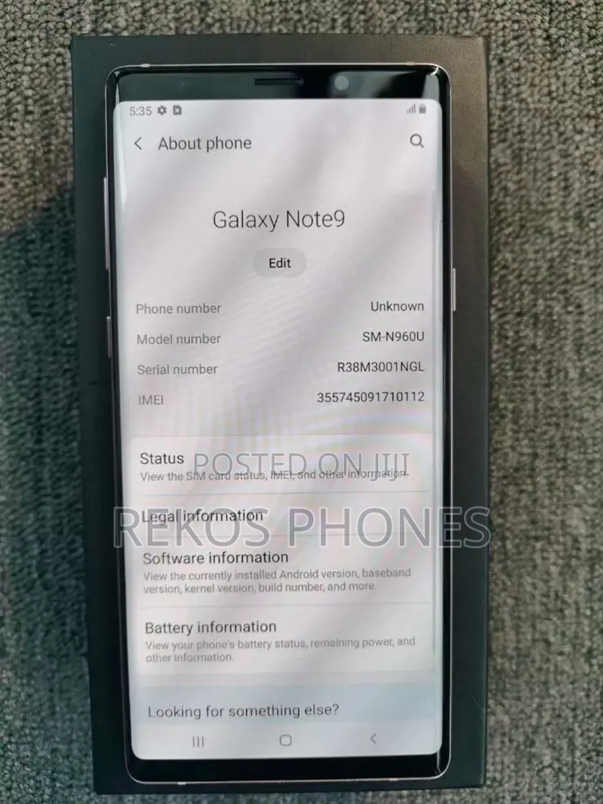 New Samsung Galaxy Note 9 128 GB Pink